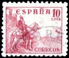 Spain 1937 10c Red El Cid - FU