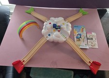 36002 - BRIO - My Very First Railway Light Up Rainbow, Wooden Train Set for Kids