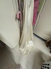 demetnos pale gold champagne bridal gown with beaded bodice anmermaid silhouette — photo 5