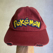 Pokémon Red Solid Adjustable Baseball Cap Hat, Unisex Adults One Size