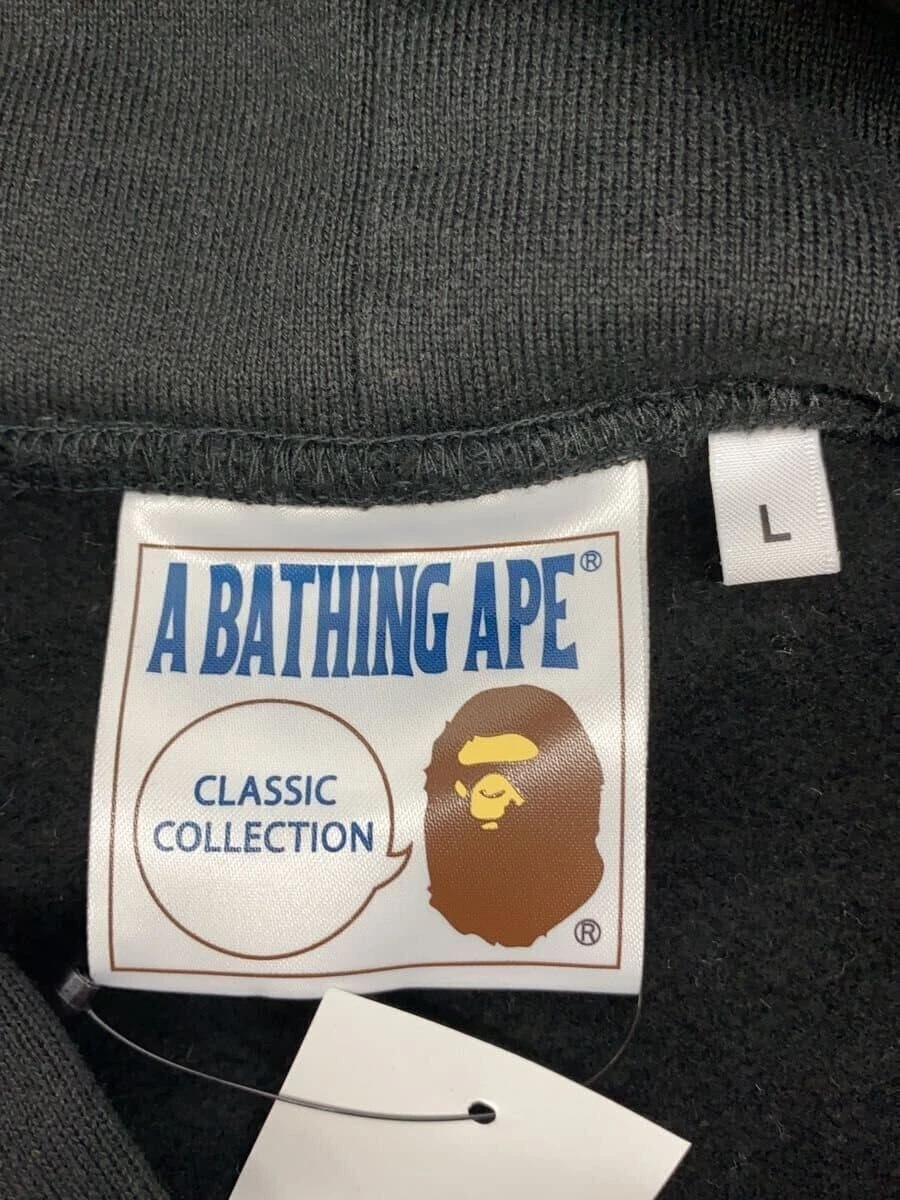 A BATHING APE (BAPE) Felpa con cappuccio A BATHING APE nera L usata