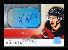 2023 Upper Deck The Cup Rookie Rink Gallery 13/25 Luke Hughes #RGLH-V4 Auto 2a8