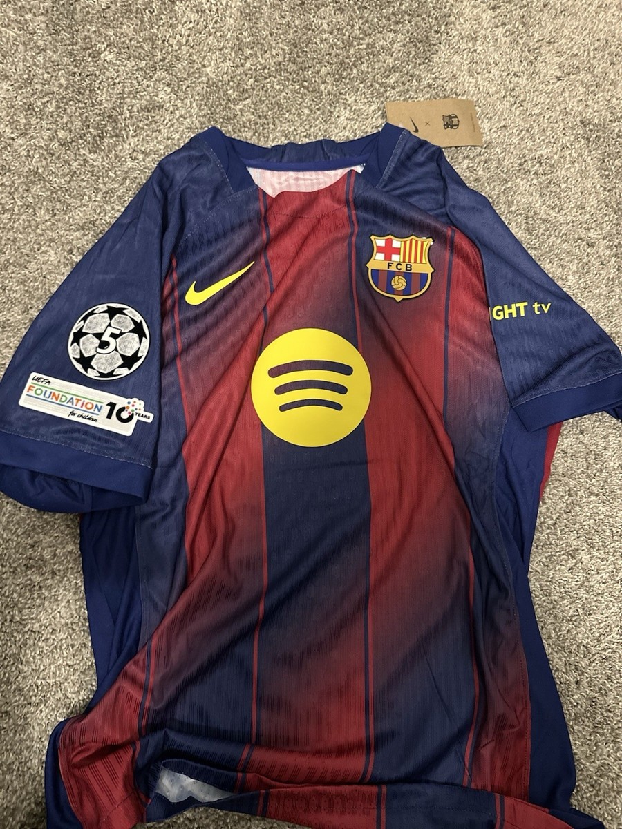 Lamine Yamal Barcelona fan Version Jersey Ucl Patch Size XXL | eBay