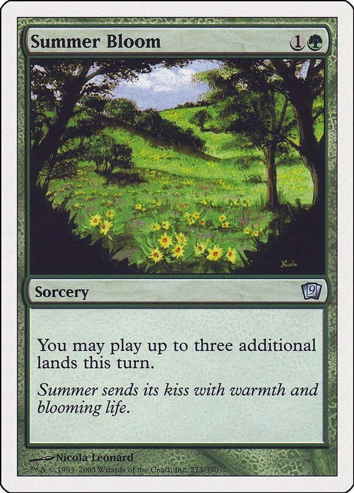 2005 Magic: The Gathering: 9ED - Summer Bloom (#273, Uncommon, Lightly Played)