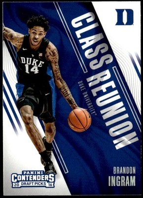2016 Panini Contenders Draft Picks #2 Brandon Ingram Class Reunion Rookie E1