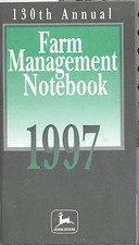 1997 John Deere Farm Management Notebook 130th Annual Edition Rockford Illinois