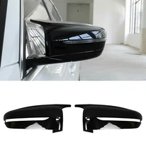 SIDE WING MIRROR COVERS CAPS M LOOK GLOSS BLK FOR BMW 3 5 SERIES G20 G21 G30 G31