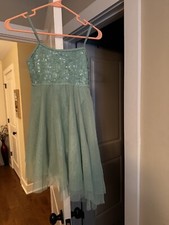 Light Green Lyrical Dance Costume Girls Double Platinum