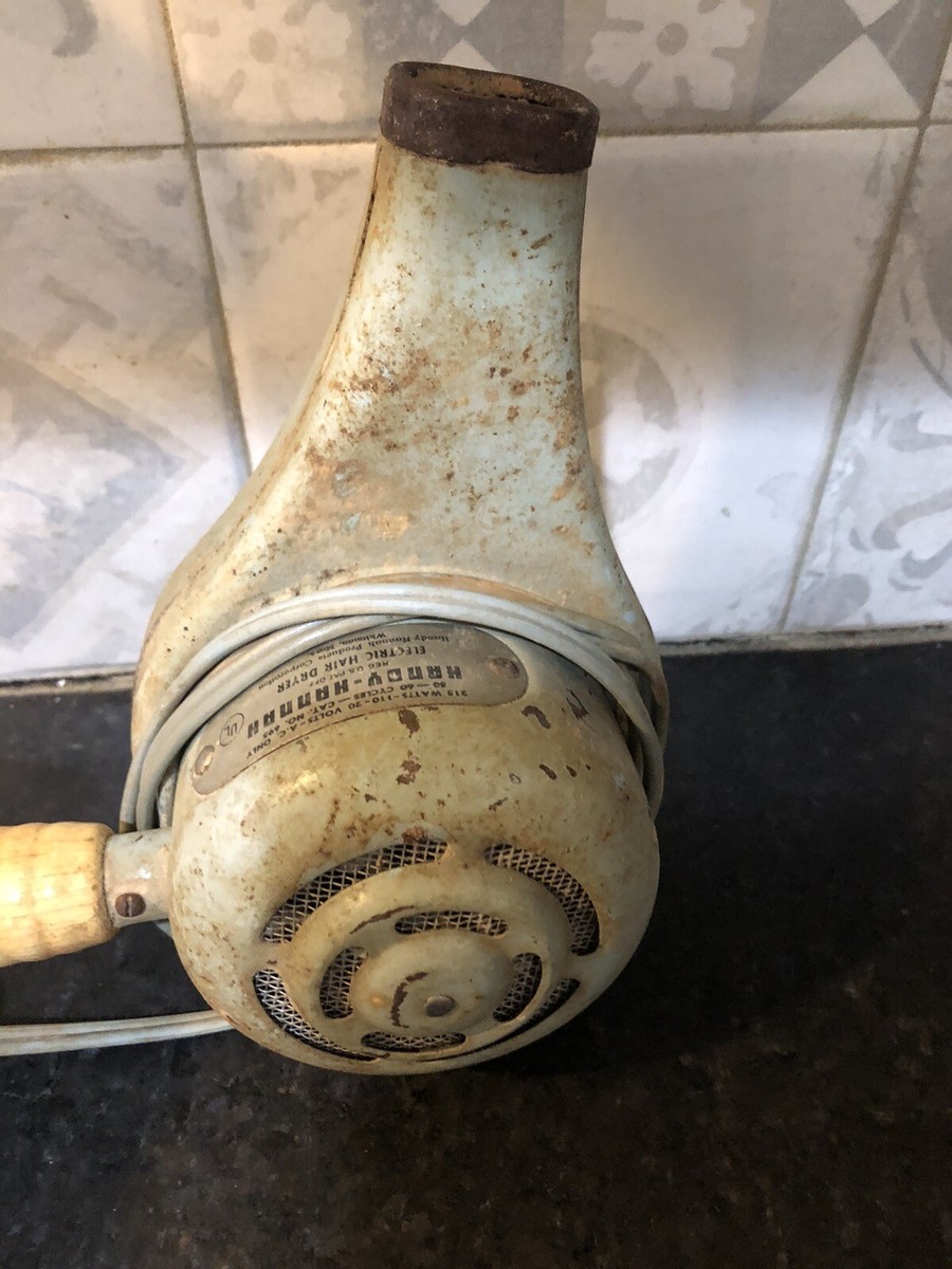 アメリカンヴィンテージ　HANDY HANNAH社　ヘアドライヤー Vintage 'Handy Hannah' Portable Electric Hair Dryer | eBay