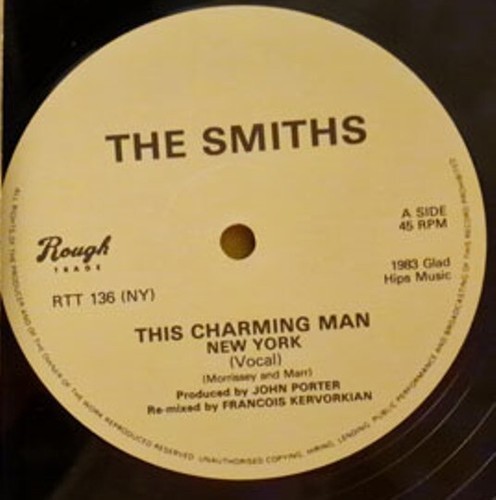 The Smiths This Charming Man N.Y. Mix No Band Name On Sleeve UK 1983 Rough Trade - Imagen 2 de 2