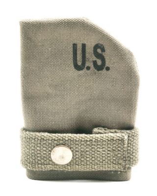 Garand M1 Carbine 1903 Springfield Canvas Muzzle Cover Dark OD Marked JT&L 1944