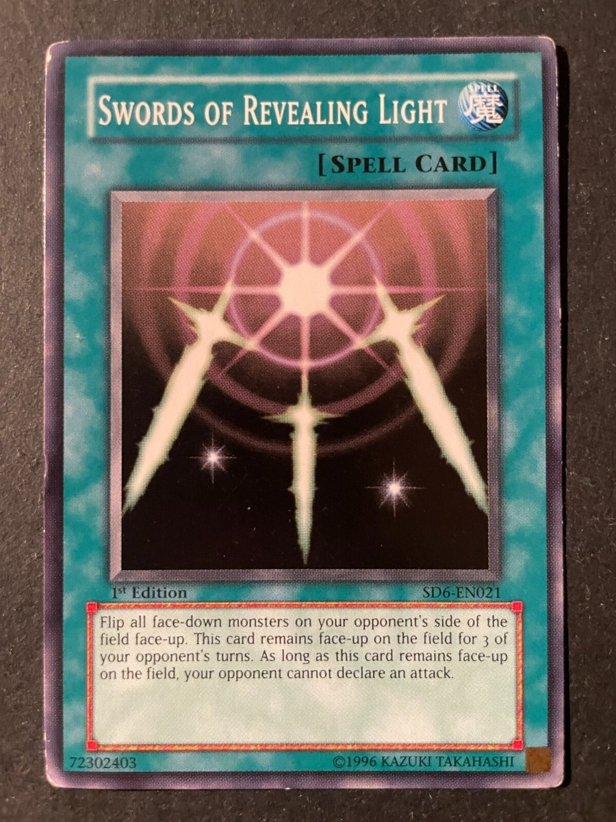 Swords of revealing light YuGiOh Card Spell Common Card 1st