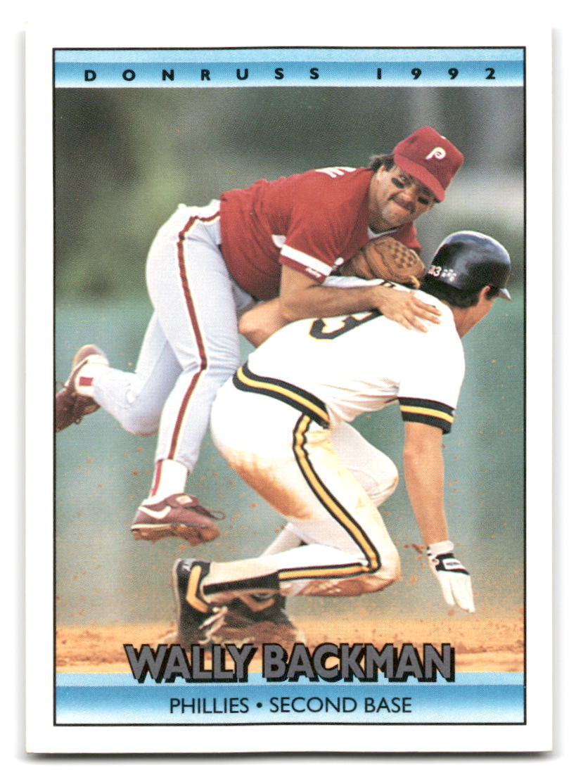 Wally Backman 1992 Donruss Baseball #478b Philadelphia Phillies