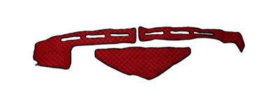Interno Cruscotto Tagliare Kit per Scania R 2004-09 Trucks 46 Pz Mogano Adesivo