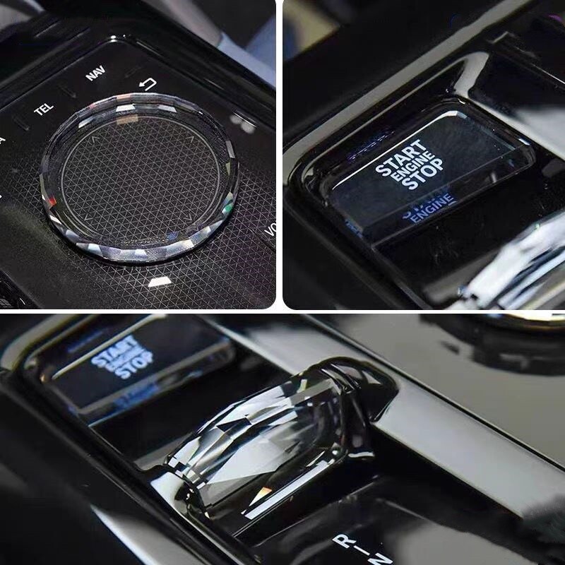 Crystal Gear Shift Knob Shifter 4PCS For 2024-2026 BMW 5 7 Series