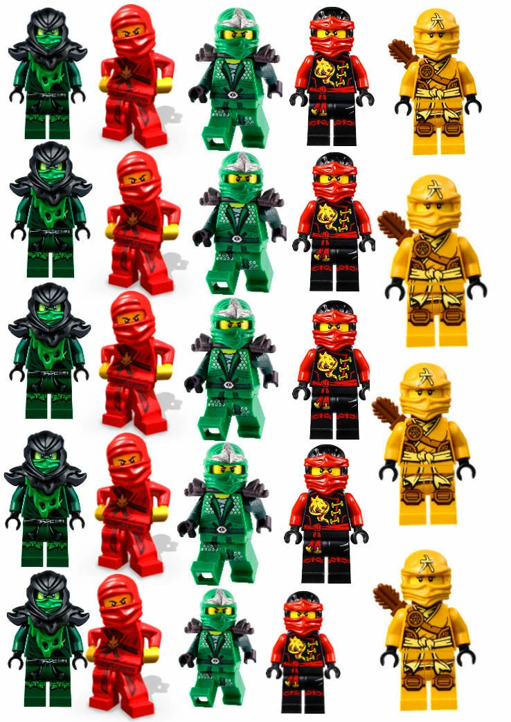 24 Muffin & Cupcake Aufleger Oblate - Fondant  Lego Ninjago C5