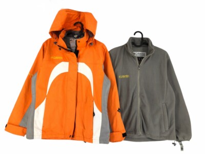 COLUMBIA Damen Omni-Tech Kapuzen 2IN1 Fleecejacke Mantel Größe XS