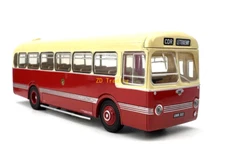 ZD 1:76 Red Leland Light City Bus Classic Vintage Model Diecast Metal Car BN