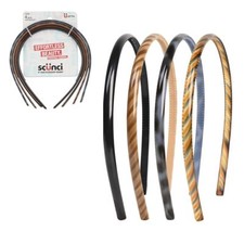 Scunci By Effortless Beauty Skinny Headband -Plastic Headbands For Women