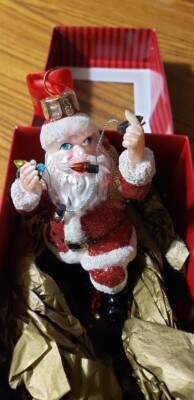 Waterford Holiday Heirloom Trim the Tree Santa Ornament