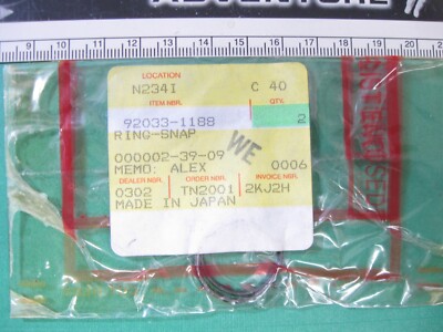 KAWASAKI STX 160LX NOS OEM PISTON PIN SNAP RING 92033-1188 PACK OF