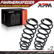 2x Feder Federn Fahrwerksfeder Hinterachse für Audi A3 8L1 1.6 1.8 1.9 1996-2003