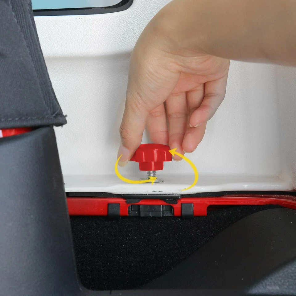 6 Red Hardtop Quick Removal Bolts Thumb Screws for Jeep Wrangler YJ TJ JK JKU - Изображение 4 из 4