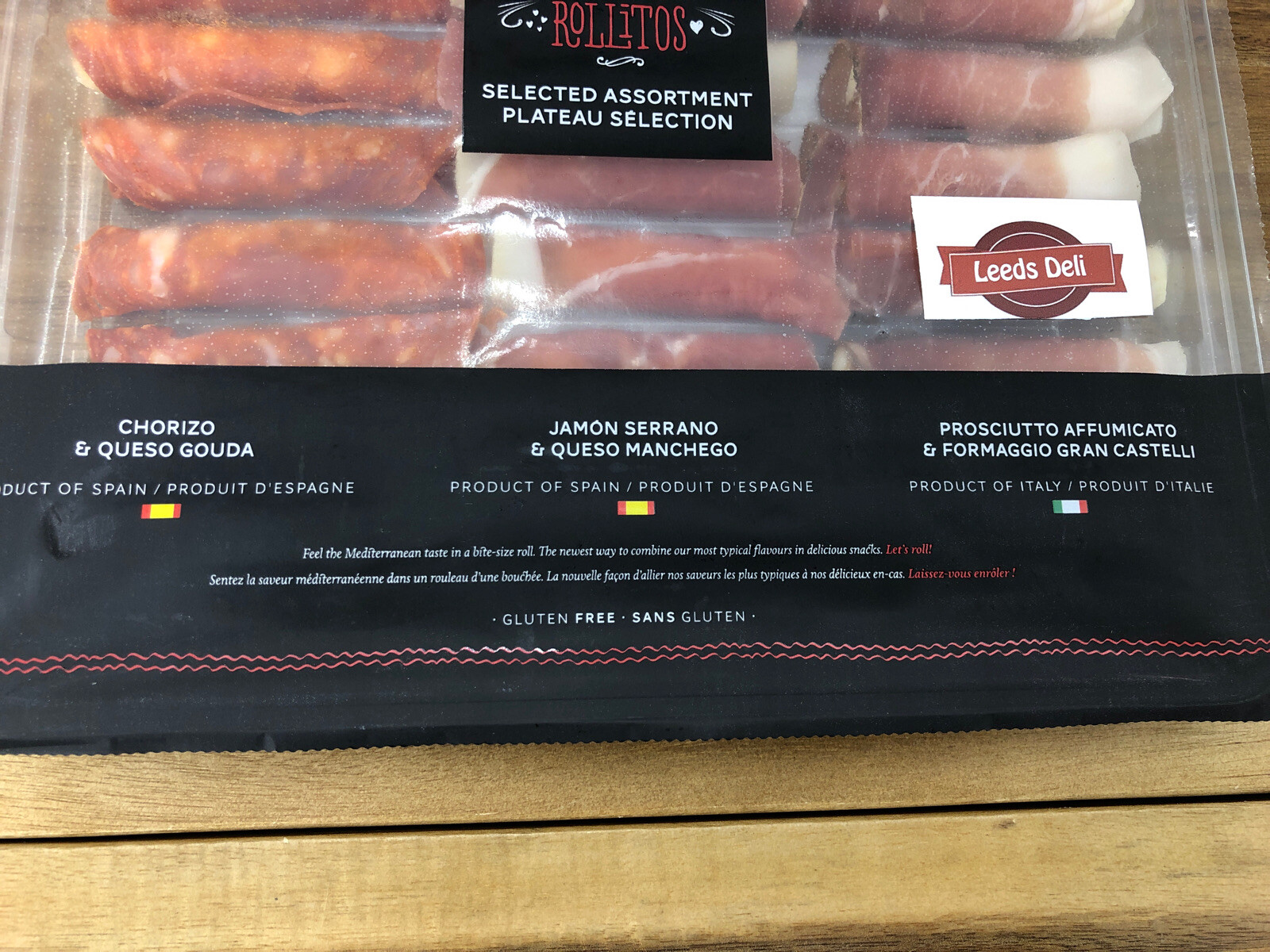 Manchego Gouda & Italian Cheese Wrapped In Chorizo Serrano & Smoked