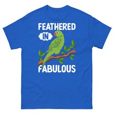Feathered in Fabulous Eclectus Parrot Exotic Bird Pet Men's Classic Tee