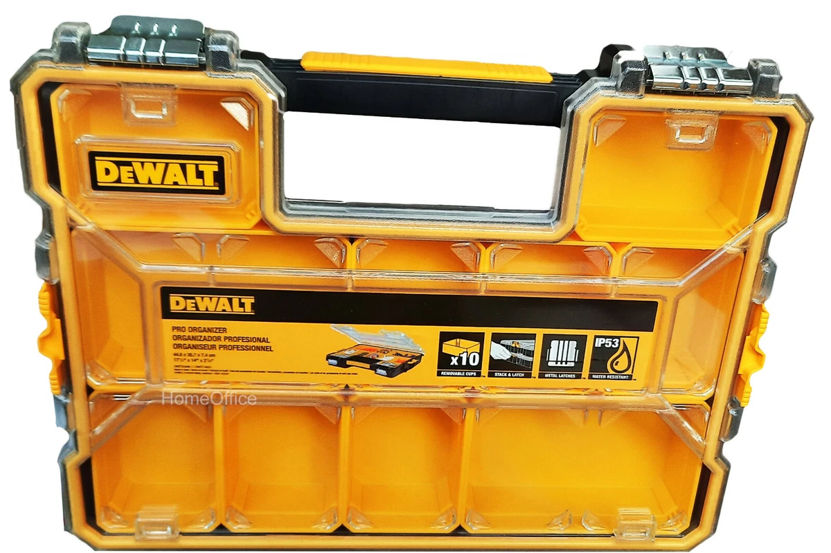 DeWalt Parts Pro Organiser Tool Storage Case Screws Nails Depth