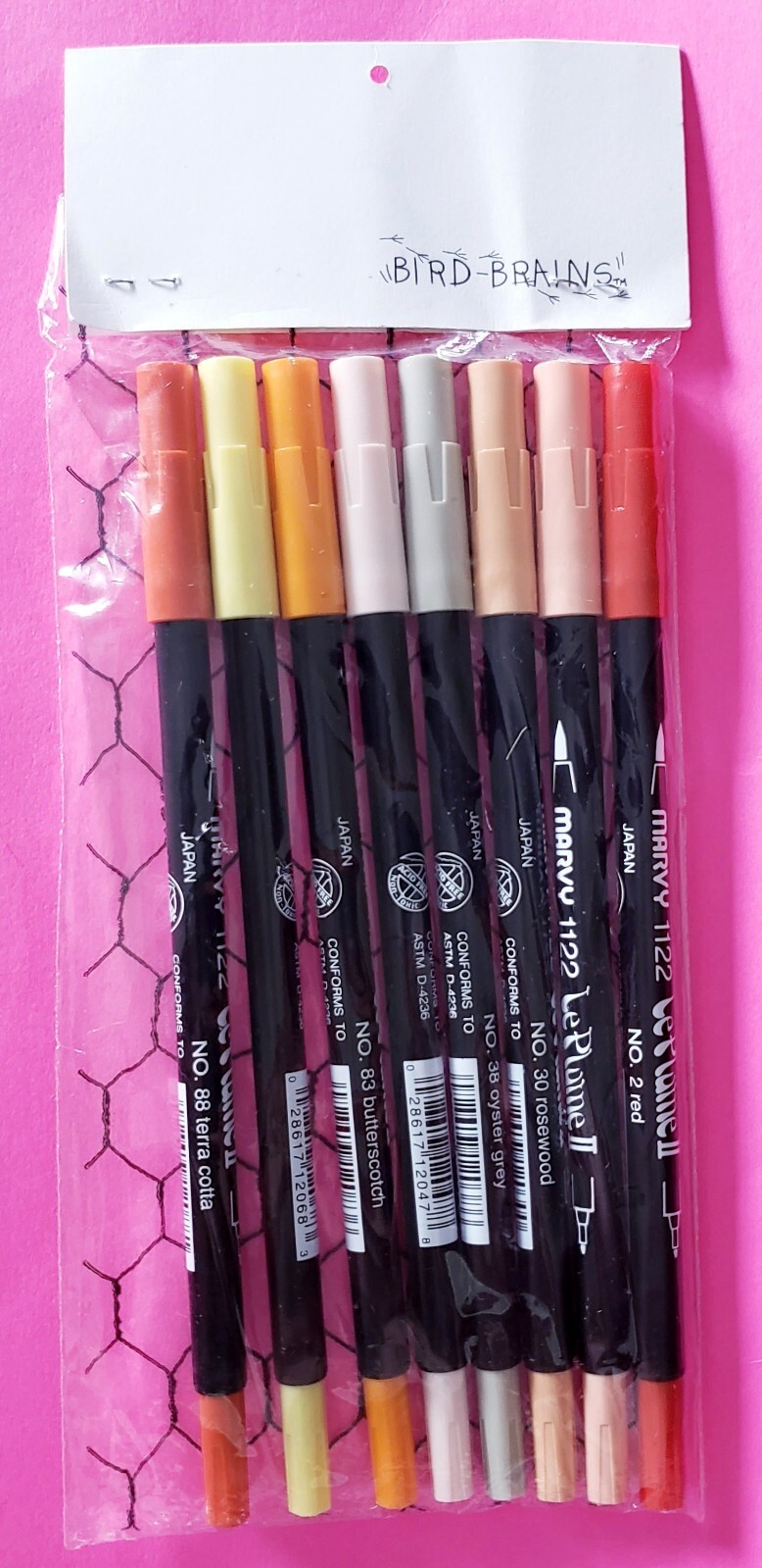 Vintage Art Impressions Markers Marvy 1122 LePlumeII "For Birdie" Quills