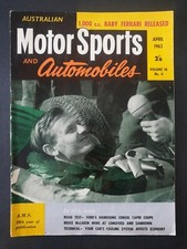 AUSTRALIAN MOTOR SPORTS AND AUTOMOBILES MAGAZINE - Volume 18 No.4 April 1963