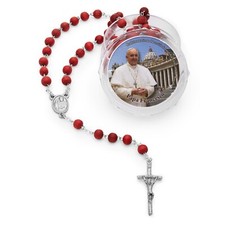 Collana Rosario Perline Profumo Cattolico di Rosa Preghiera dal Vaticano dall...