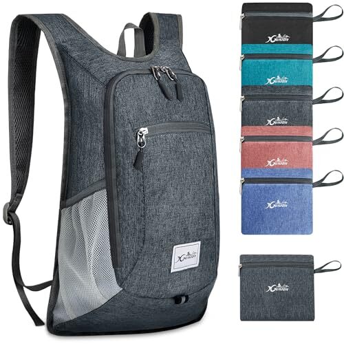 10L Lightweight Hiking Backpack Dark Grey Daypack for Travel-image