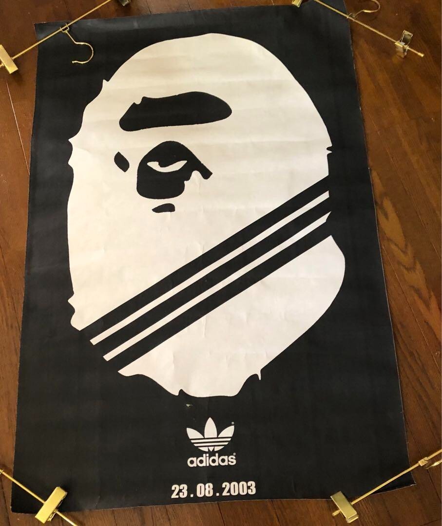 A Bathing Ape x adidas 2003 Super Apestar Original Promo Poster