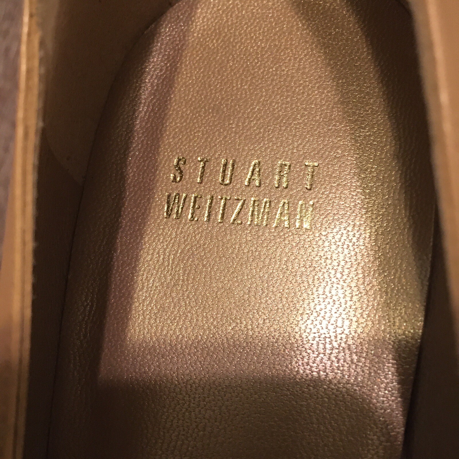 STUART WEITZMAN Heels / Pumps PEEP TOE Beige/Tan PLATFORM - Sz 10 M  NWOB