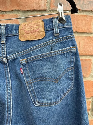 Vintage 80s Levis 501 Blue Button fly Denim Made in USA Jeans Actual 30x29 - Picture 4 of 8