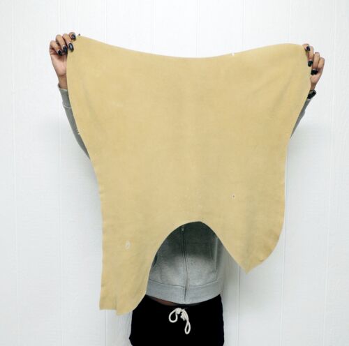 BRAINTAN Deerskin Leather Hide for Native Crafts Buckskin Taxidermy Antler Mount