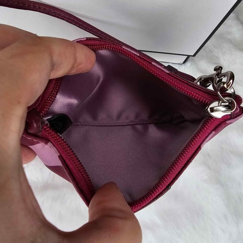 Coach Armband lila/rosa neu ohne Etikett Y2k Seide - Bild 3 von 3