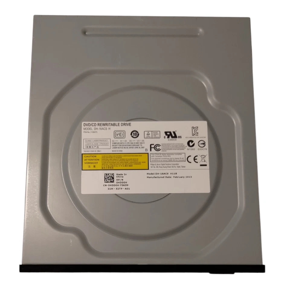 Philips Lite-On DH-16ACS Internal SATA DVD/CD Rewritable Drive Dell 0HDD0H - Image 2 of 3