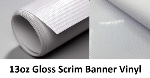 13oz Gloss Scrim Banner PVC Vinyl 25" in x 150' feet image 6