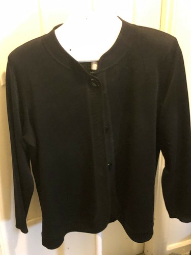 EXCLUSIVELY MISOOK NAVY CARDIGAN LARGE BUTTONS SIZE XL