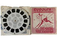 SAWYER'S VIEW-MASTER REEL FT 25 RUDOLPH RED NOSED REINDEER W/BOOKLET SLEEVE
