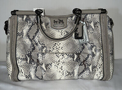 coach snake embossed leather handbag. New w Tags19647 coach snake embossed leather handbag. New w Tags19647