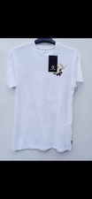 Converse White Flower Short Sleeved T-shirt 100% Cotton Size XS Bnwt