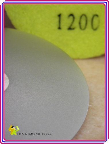 100mm 4 inch THK Diamond Lapidary faceting grind flat lap hook loop Grit 60-3000 - Picture 23 of 27