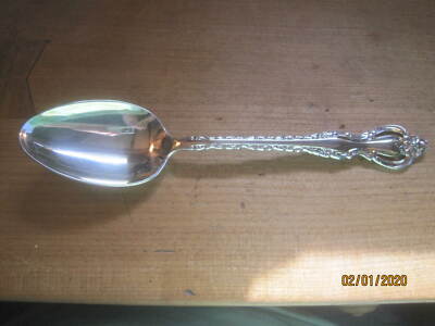 Vintage 1969 International Deep Silver plated solid Serving Spoon Countess