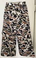 Athletech Boys Size M 8 Camo Snow Pants Lined Water Resistant Outdoor wear