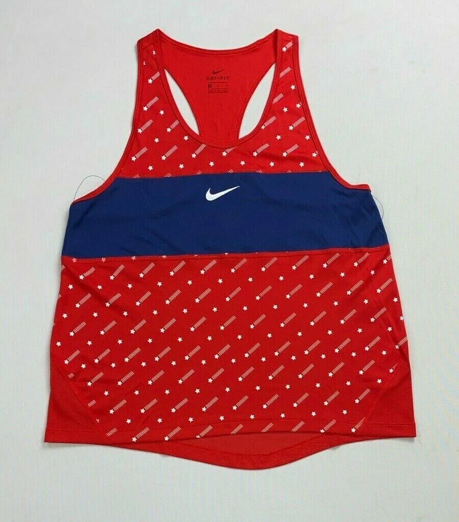 Women s Nike Dry American Flag Themed Standard Fit Tank Top