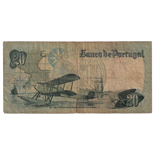 [#148626] Banknote, Portugal, 20 Escudos, 1978, 1978-09-13, KM:176a, VG - 第 2/2 張圖片